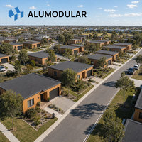 Bâtiment d'hôtel préfabriqué, structure en acier modulaire, revêtement en aluminium, entièrement meublé, clé en main, livraison rapide pour les projets hôteliers