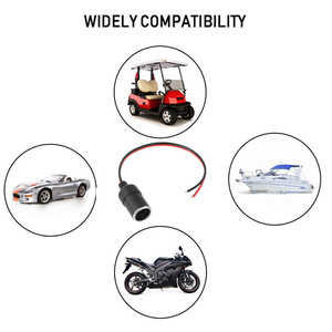 Car charging cigarette <b>lighter</b> female socket power cord, car recorder, car charging voltage reducing Factory direct sales L169 - Product Image 3