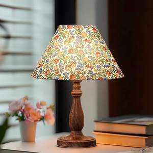 Vintage Romantic Solid <b>Wood</b> <b>Table</b> Lamp Dimmable Warm <b>Bedside</b> Lamp for Bedroom Living Room American Retro Style for Wedding - Product Image 1