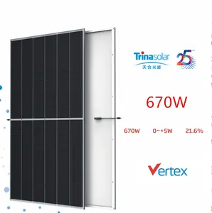 Panneau solaire photovoltaïque chine panneau solaire liste de prix célèbre marque livraison rapide 300w 500w 660w
