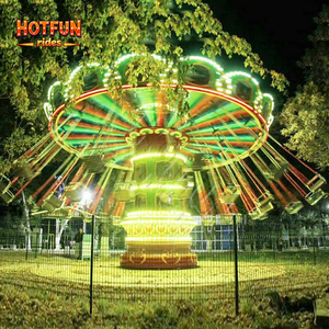 Manège à chaises volantes Hotfun certifié CE, 36 places, avec tête oscillante, pour parc d'attractions, sensations fortes, tours extrêmes, à vendre - Product Image 5
