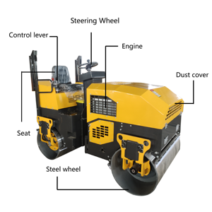 Les rouleaux vibrants autoportés pour le compactage des routes sont faciles à utiliser. - Product Image 2
