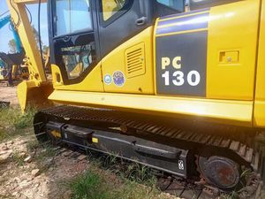 Excavadora de oruga mediana Komatsu PC130 con certificación CE, excavadoras hidráulicas de 13 toneladas, excavadora usada japonesa para proyectos pesados - Product Image 3