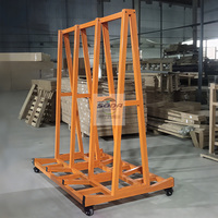 Großhandel kunden spezifische hoch tragende doppelseitige Granit Quarz Stein Wagen Rahmen Platte Rack für Lager Display Racks