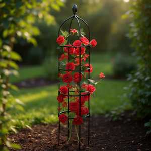 Obelisco de Jardín DB, Soporte Metálico Resistente a la Oxidación de 6 Pies para Plantas, Flores, Vegetales y Enredaderas - Product Image 2