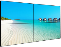Panel tv Led lcd IPS, pasang dinding video, dinding, 800nits 1080p 4k 55 inci 3x3 asli
