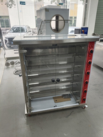 Grill à gaz commercial automatique de grande capacité, machine à poulet, four rotatif pour la restauration