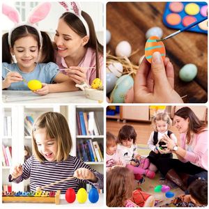 <span class=keywords><strong>Shakers</strong></span> Musicais de Ovo de Páscoa DIY Personalizados com Logo, Maracas de Plástico Portáteis para Educação Musical Infantil - Product Image 6