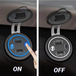 <span class=keywords><strong>12</strong></span> <span class=keywords><strong>V</strong></span> 24V 2 cổng sạc ổ cắm <span class=keywords><strong>12</strong></span> <span class=keywords><strong>V</strong></span> kép PD đầu ra xe sạc USB ổ cắm cho vehiclescar phụ kiện - Product Image 4