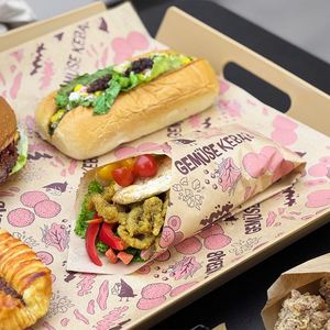 Wholesale Biodegradable <b>Eco</b>-<b>Friendly</b> Greaseproof Waterproof <b>Wrapping</b> <b>Paper</b> for Fast Food Fried Chicken Wings Sandwiches Hot Dogs - Product Image 5