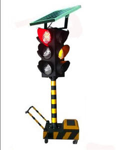 Feux de circulation solaires à 4 côtés 300MM Temporaire Vert Rouge avec une visibilité de plus de 1000m et 95 <span class=keywords><strong>LED</strong></span> - Product Image 4