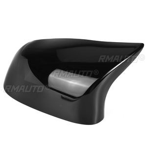 2 pièces Coques de rétroviseurs latéraux de voiture aspect fibre de carbone/noir pour BMW X5 F15 X6 F16 2014-2018 - Product Image 6