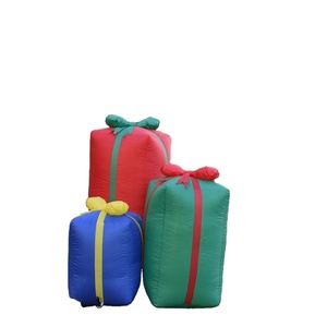 Cajas de regalo inflables de Navidad con decoración de bolas para Navidad, fiesta de vacaciones en interiores y exteriores - Product Image 2