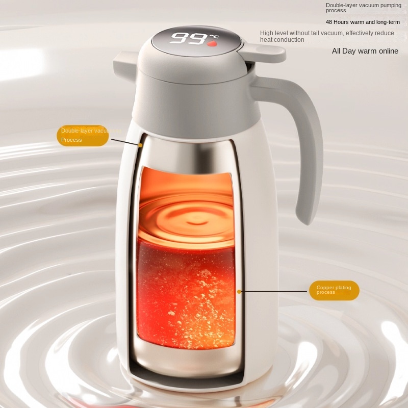 Wholesale Stainless Steel Double Wall Vacuum Flask Thermos 24-36 Hours Thermal Insulation Large Capacity Modern Design Hot/Cold