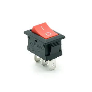 High efficiency Max Voltage 250v SPST 2 Pin Mini Rocker Switch 3A- 6A