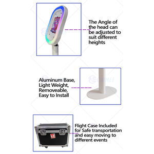 El más nuevo Ipad Photo Booth Wedding Party Photo Machine Oval Ipad Air Pro 10,9 11 12,9 Inch Booth Photo <span class=keywords><strong>Salsa</strong></span> 2 iPad Photobooth - Product Image 5