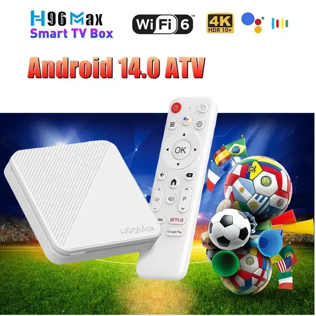 New H96 MAX H313 for Smart TVBox Android 14 Quad 2GB 16GB Dual WiFi6 BT 4K HD for Voice Assistant Media Player Set Top Box