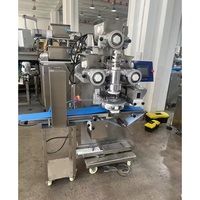 Machine de remplissage et d'enrobage automatique à double trémie pour boulettes de poisson et biscuits bicolores, pour la production en gros