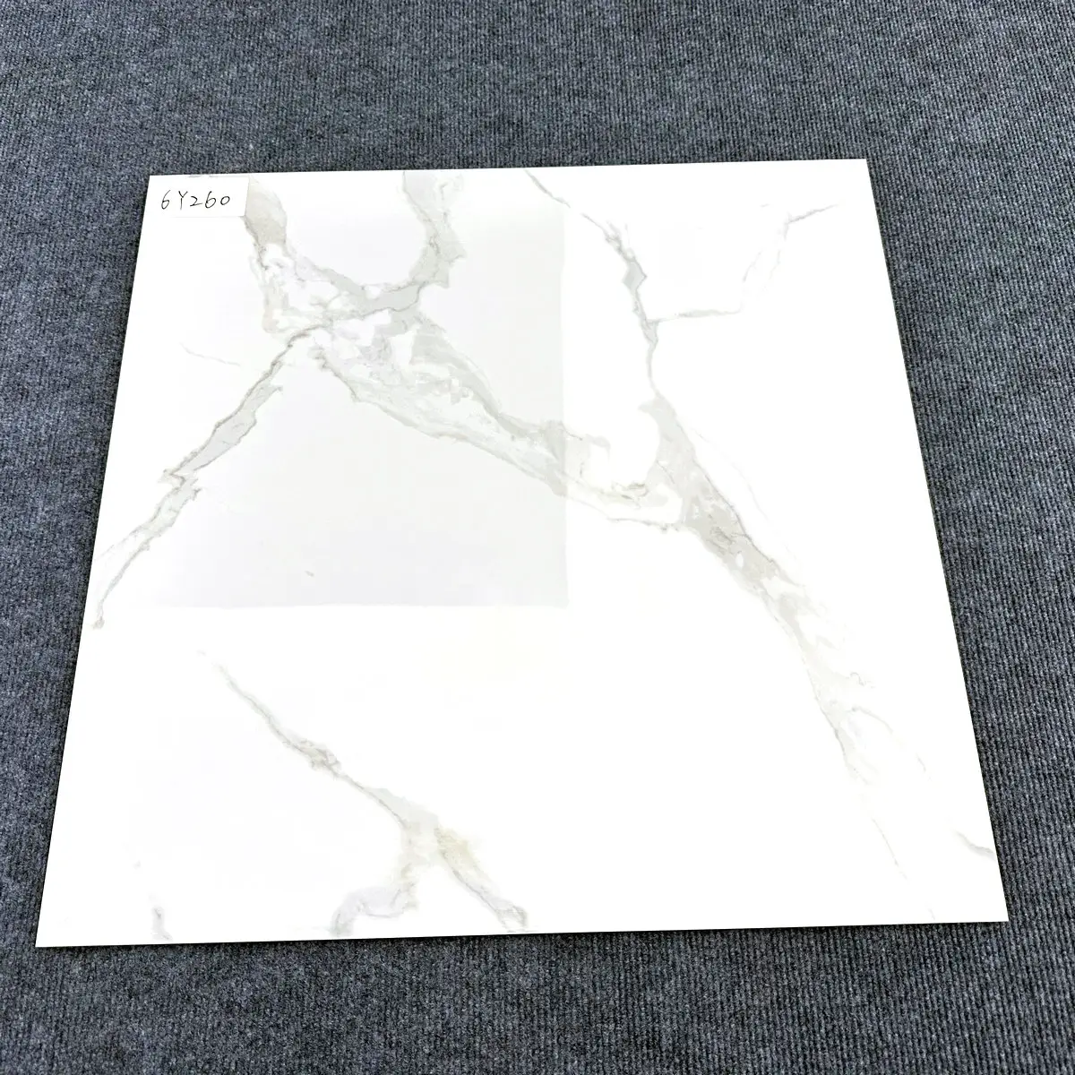 600x600mm 24x24 Inch Modern Design Glossy Porcelain Polished Marble Look Accents Cheap Interior Wall and Floor Tile