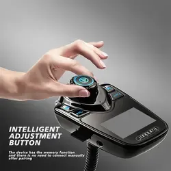 Adaptador de coche <span class=keywords><strong>Bluetooth</strong></span> car Blue Tooth transmisor inalámbrico FM modulador Blue Tooth receptor aux car - Product Image 3