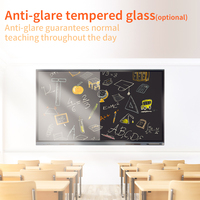 Tableaux blancs interactifs intelligents tout-en-un personnalisés de 55, 65, 75, 86, 98, 100, 110 pouces pour l'éducation, tableau blanc électronique pour la salle de classe, l'école