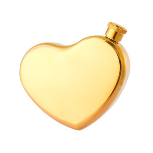 Bán Buôn 4 Oz Hình Trái Tim Thép Không Gỉ Hip Flask Dễ Thương Mini Rượu Flask Cho Doanh Nghiệp Quà Tặng Cho Jameson Irish Whiskey - Product Image 5