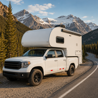ONLYWE Hard Side Rv Truck Overland Flatbed Bed Camper pour camions de 3/4 et 1 tonne à vendre Cab Over Pickup Rv Truck Camper