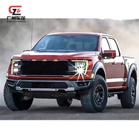2021 Raptor Style Body kit mobil untuk Ford F-150 2015-2020 Set lengkap Bodykit Facelift tudung mesin roda alis kepala lampu belakang