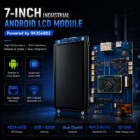 Módulo de Pantalla TFT Industrial de 7 Pulgadas con Android/Linux, 1024x600, Rockchip RK3568B2, 2GB DDR4, 8GB EMMC, Amplio Rango de Temperatura, I/O Enriquecidos, Inteligente