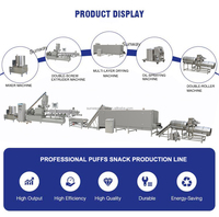 Maquinaria para Plantas de Extrusión de Alimentos de Maíz Inflado, Línea de Equipos para la Extrusión de Snacks de Maíz Inflado