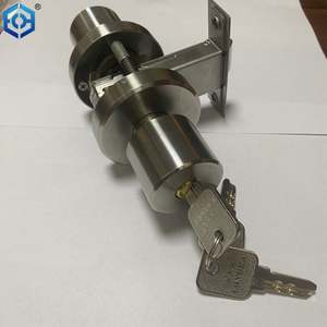 Serrure de porte à clé en acier inoxydable 304 pour chambre ou salle de bain - Product Image 1