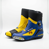 Bottes de moto unisexes de haute qualité, mi-mollet, en cuir véritable, fermeture éclair, légères, respirantes, antidérapantes