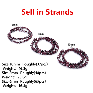 ลูกปัดแก้วขนาด 6 มม. 8 มม. 10 มม. ราคาโรงงาน ขายส่ง สำหรับงานทำมือ หลายสี ลูกปัดตาปีศาจเงางาม - Product Image 2