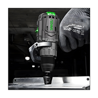 Offre Spéciale ensemble de perceuse à percussion sans fil sans brosse 21V perceuse électrique à vitesse variable batterie au Lithium OEM pris en charge pour outil