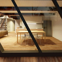 Villa de Luxe Préfabriquée en Bois 60㎡, Cabine Triangle avec Mezzanine, Prix Abordable, Maison de Campagne