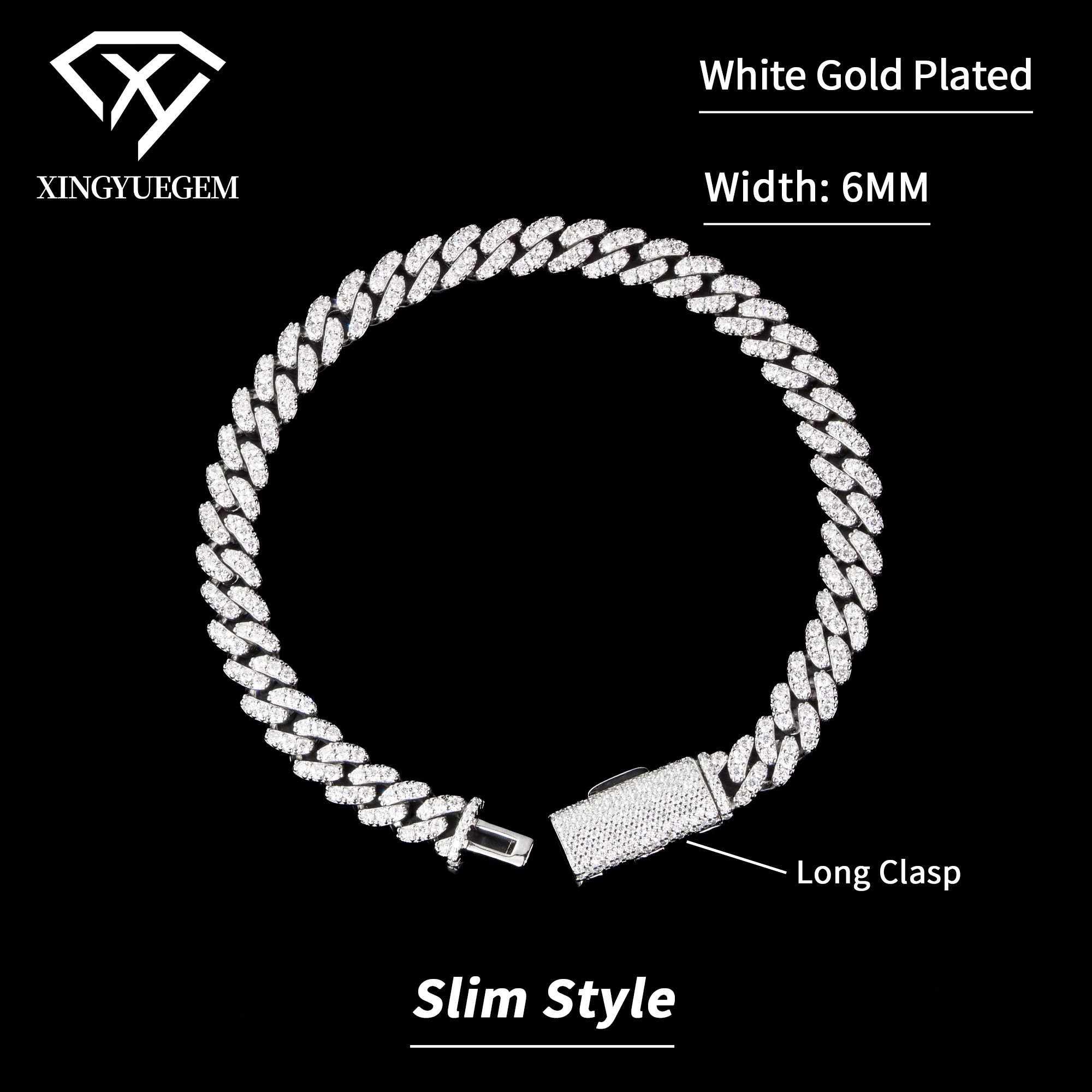 White Gold Color(Long Clasp)