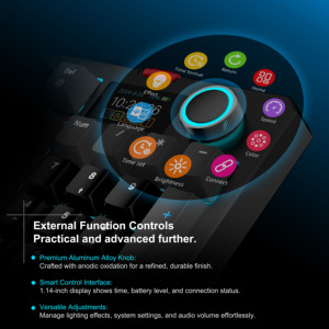 Bàn phím chơi game cơ học không dây Gasket GX998WR PRO, màn hình thông minh, pin sạc, đèn nền RGB - Product Image 4