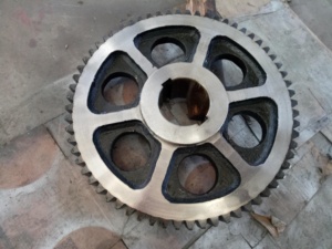 Зубчатая шестерня большого диаметра, зубчатая коробка, редуктор скорости, трансмиссия, большое заказное зубчатое колесо из литой стали, большое зубчатое колесо - Product Image 4