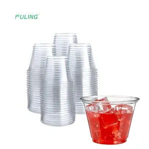 custom printed compostable biodegradable plastik 9oz beer plastic water drinking glass pet cold cups