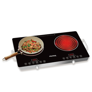 Cuisinière <span class=keywords><strong>infrarouge</strong></span> AKANE, ustensiles de cuisine infrarouges, 7000W, haute puissance, deux brûleurs, <span class=keywords><strong>chauffage</strong></span> rapide, nettoyage facile, commande tactile - Product Image 6