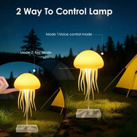 Veilleuse LED intelligente à commande sonore, lampe poulpe DIY remplaçable, décoration artistique en ABS, étude, chambre à coucher, café, bar, table de chevet