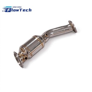 ท่อลง FlowTech T304 สแตนเลสสตีลแบบไหลสูง พร้อมผิวขัดเงา สำหรับ Lexus IS300 2.0T – 200 เซลล์ - ติดตั้งแบบยึดโดยตรง - Product Image 4