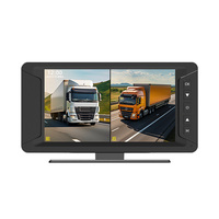 Enregistreur DVR professionnel 7 pouces 2 canaux pour camion avec caméra de recul, commande vocale, étanche, pour la logistique, le transport de marchandises et la conduite sécurisée