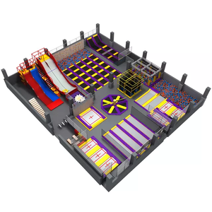 Set de Parque de Trampolines de Franquicia Pokiddo con Colchonetas de Aire, Red de Seguridad y Circuito Ninja Warrior - Experiencia Divertida y Segura en un Parque de Trampolines - Product Image 3