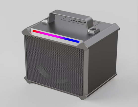 5W  5.4 Portable Speaker with RGB Light, 1200mAh Battery, TWS, Outdoor Wireless Speaker with Handle