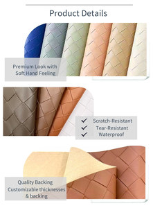 PVC dập nổi checkerboard mô hình tổng hợp da đàn hồi đồ nội thất trang trí vải cho sofa chân vành đai cho ghế Túi - Product Image 2