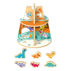 Jouets Montessori Activités en bois Puzzle Apprentissage Cognitif Jeux de dinosaures Jouets pour enfants - Product Image 6