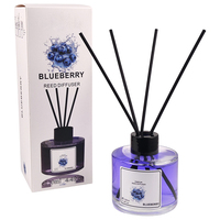 Diffuseur de parfum d'ambiance de luxe 130 ml en gros, désodorisant et purificateur d'air pour salle de bain, ensemble diffuseur à bâtonnets
