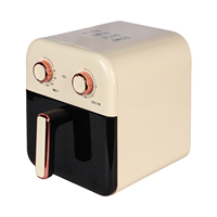 MLD Friteuse à air intelligente 8-en-1 multifonctionnelle 6L, 220V UE, en acier inoxydable, carrée, en plastique, 1200W, à économie d'énergie, pour la maison