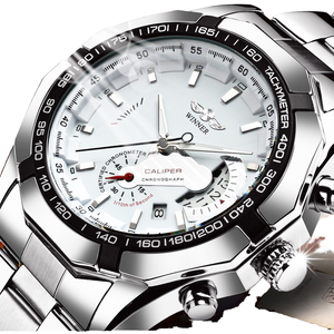 Người Chiến Thắng Của Người Đàn Ông Sang Trọng Kinh Doanh Thời Trang Giản Dị Rỗng Lịch Sáng Tự Động Đồng Hồ Cơ Khí Với Báo Động 46Mm Thép Không Gỉ - Product Image 4